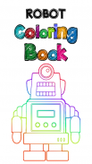 robot libro da colorare screenshot 0