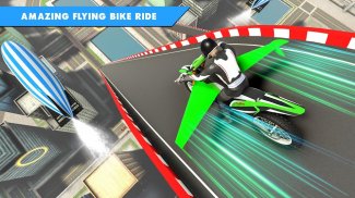 Flying Bike Game Stunt Racing screenshot 1