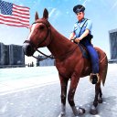 montaram cavalo cop cidade Icon