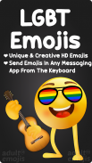 LGBT Emoji Sticker Keyboard screenshot 1