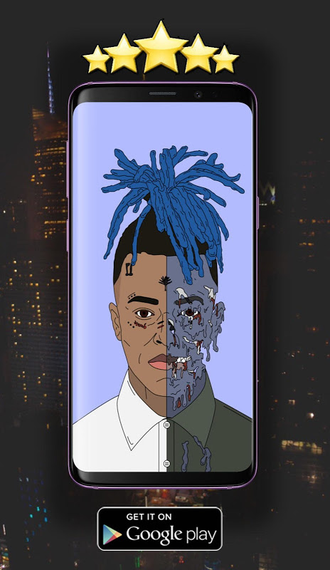 This one is a wallpaper for pc i personally use this and i think this is an  sick art work, enjoy!🖤 : r/XXXTENTACION