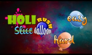 Holi Balloon Slice Rush screenshot 0