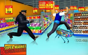 Supermarket Robbery Real Gangster Game Crime City screenshot 6