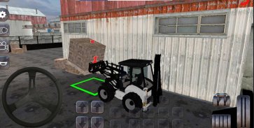 Retroexcavadora excavadora simulador de juego screenshot 2