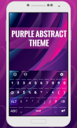 Purple Abstract Keyboard Theme screenshot 3