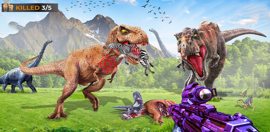 Futuristic Dinosaur Hunter Jungle Hunting Dinosaur Games::Appstore  for Android