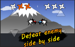 Jumping Ninja Fight : Two Player Game screenshot 2