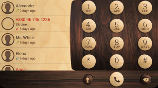 Theme for ExDialer Wooden screenshot 5