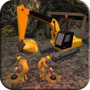 Gold Mine Construction Zone 3D Icon