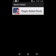 Ragin Rebel Rock Radio Player App screenshot 2