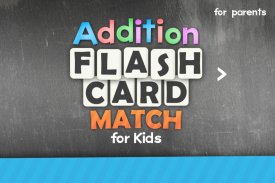 Addition Flash Cards Math Help Learning Games Free screenshot 0