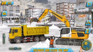 Snow Heavy Excavator Machine Simulator screenshot 2