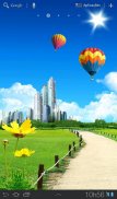 City blue sky Wallpaper HD screenshot 6