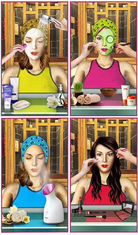 Salão De Beleza. Bonecas De Moda, Maquiagem, Jogos De Cortar Cabelo E Vestir::Appstore  for Android