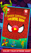 spider super heroes coloring game of woman screenshot 2