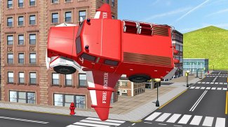 Flying Firetruck City Pilot 3D screenshot 2