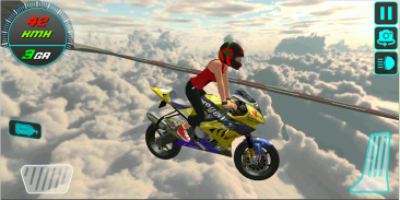 Crazy Bike Driving Simulator Impossible Sky Tracks screenshot 5