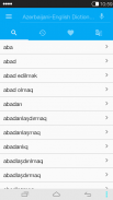 English-Azerbaijani Dictionary screenshot 1