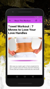 How to Lose Love Handles - 7 Easy towel workout screenshot 3