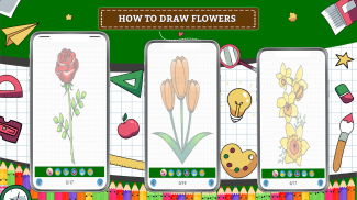 Learn How to Draw Flowers Step by Step screenshot 4