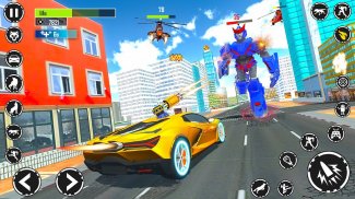 Wolf robot transform - jeu de voiture robot screenshot 3