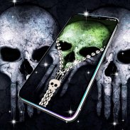 Skull lock screen zipper screenshot 2