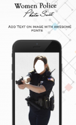 Women Police Photo Suit screenshot 2