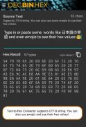 Decimal Binary Hex Converter screenshot 4