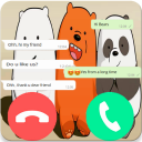 Call from we bare bears™- video Call and chat