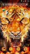 Flame Cool Tiger- APUS Launcher Free Theme screenshot 2