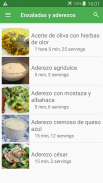 Recetas de ensaladas y aderezos en español gratis. screenshot 2