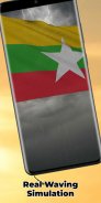 Myanmar Flag Live Wallpaper screenshot 7