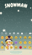 Snowman Keyboard & Wallpaper screenshot 5