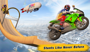 mega ramp moto stunts sepeda: game balap sepeda screenshot 5