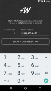 +W - Start WhatsApp™ Conversation screenshot 1