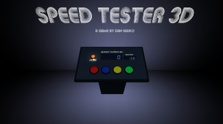 Speed Tester 3D - Reaction test screenshot 0