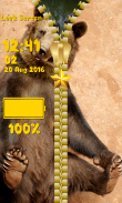 Bear Zipper Lock Screen screenshot 5