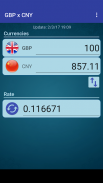 British Pound x Chinese Yuan screenshot 2