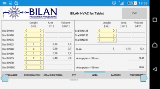 Bilan HVAC Simple for Tablet screenshot 1