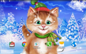 Winter Cat Live Wallpaper screenshot 2