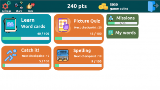 Learn Animals Names in English Pictures Words Quiz screenshot 1