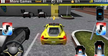 कार पार्किंग 3 डी: पुलिस कारें screenshot 2