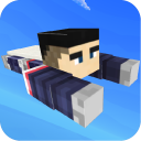 Flying Superhero: Blocky World Icon