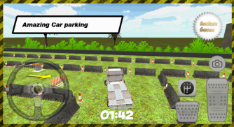 3D Flatbed Car Parking screenshot 3