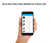 Fake Users - Easily Fill the Annoying Forms screenshot 1