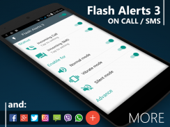 Flash Alerts 3 on Call and SMS screenshot 0