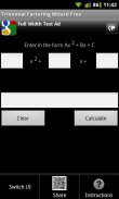 Trinomial Factoring Free screenshot 4