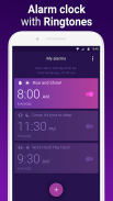 Alarm Clock with Ringtones for free screenshot 0