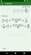 Fraksi Kalkulator dengan penyelesaian screenshot 12