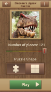 Jeux de Puzzle Dinosaure screenshot 2